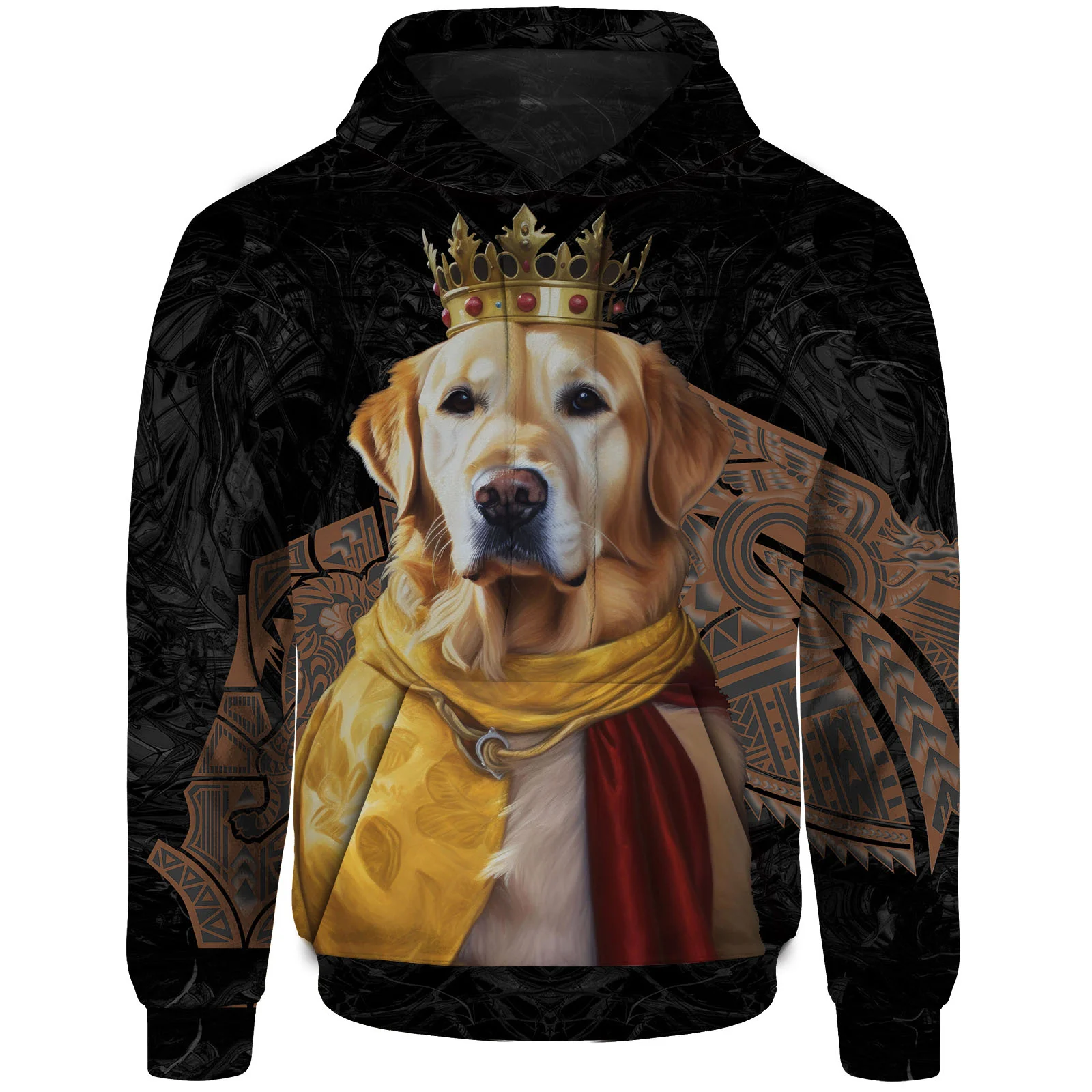 thumbnail image 1 of Sudadera con capucha holgada con estampado de perro de tres cabezas gótico de otoño para hombre, sudadera con capucha para hombre, ropa de calle Harajuku para hombre, 1 of 4