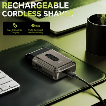 ENCHEN MS003 Compact Foil Shaver With POP-UP Precision Trimmer Type-C Charging With Indicator 7000RPM Strong Motor 2