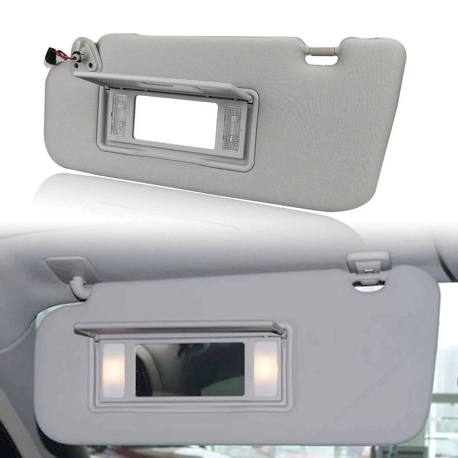 

1pc Left Driver Sun Visor W/ Light Gray/Beige Sunshade Shade Shield Sunvisor Cover Blind For Nissan Murano 2006-2008 96401-CC22B