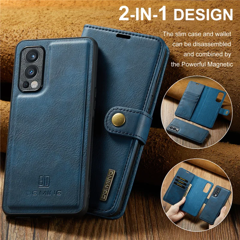 For Oneplus 11 5G Detachable Magnetic Wallet Leather Case for OnePlus Nord 2 Flip Case One Plus Ace 10R 10 9 Pro Nord N20 Cover