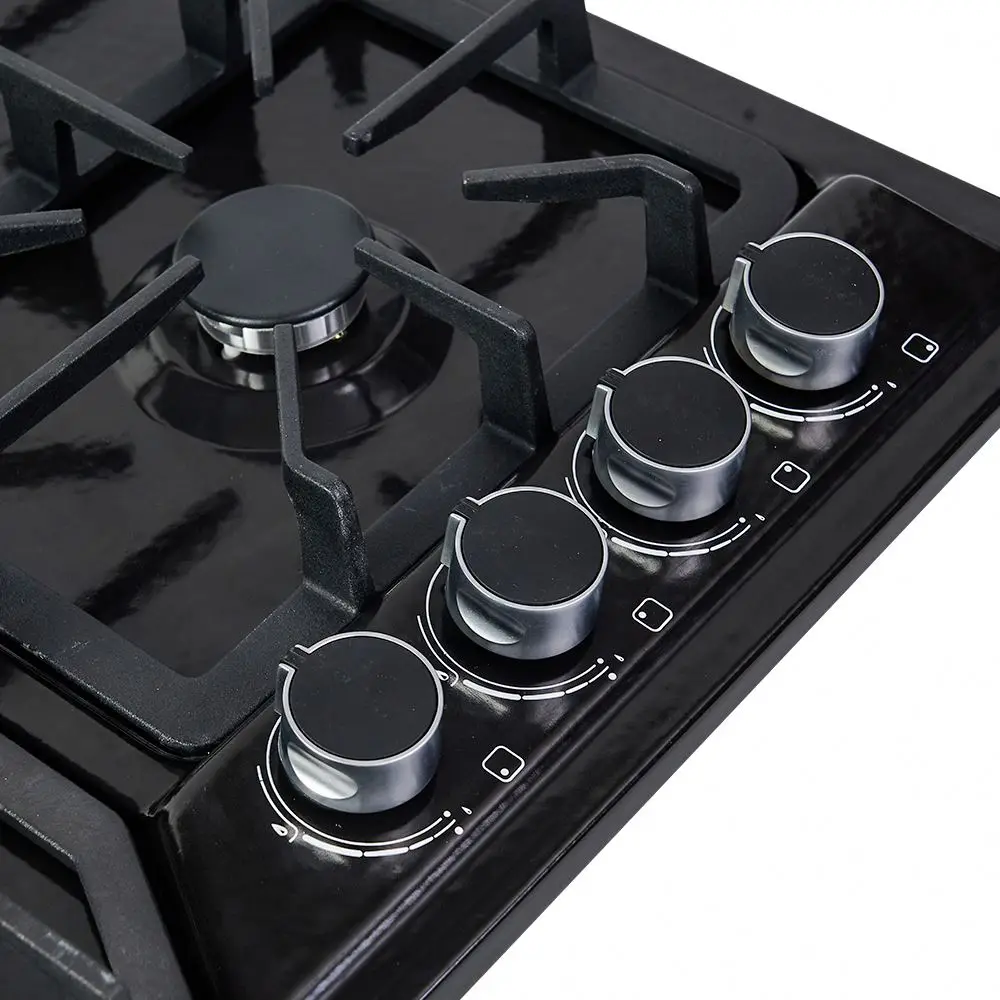 Kitchen Appliance Stainless Steel Built in Gas Hob With 4 Burner Gas Cooker