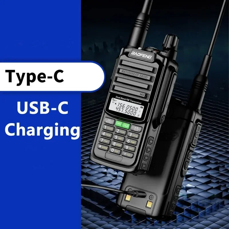 Baofeng UV-68 pro maxi V2 10 W walkie talkie IP68 vodotěsný vysoký energie CB šunka dlouhé rozsah UV-S22 pro V2 UV-98 pro přenosné transceivery