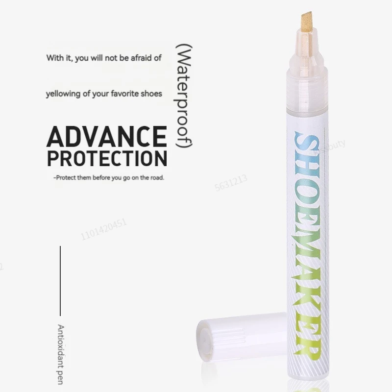 Whitening Shoes Stains Removal Waterproof Sneakers Anti-Oxidation Pen Repair Complementary Color White Go Yellow Shoe Cleaning shoe whitening pen