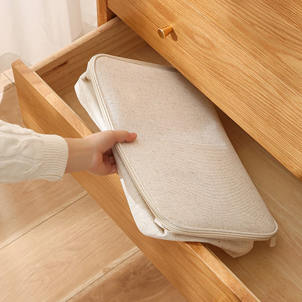 Foldable Fabric Quilt Storage Bin Clothes Wardrobe Underwear Pouch Waterproof Storage Travel Bag Closet Organizer For Home 4