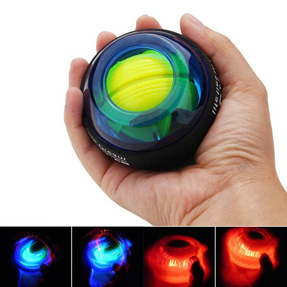 Auto-Start Power Gyro Ball selbst leuchtende Hand Handgelenk Unterarm  Trainer Übungs gelenk und Muskel mit LED-Lichtern - AliExpress