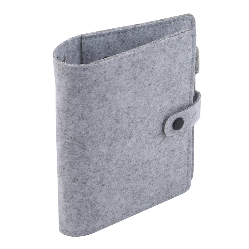A5 A6 Felt Shell Fabric Notebook Paper Planner Inner Page Ring Binder Stationery Gift Traveler Journal Loose Leaf Notebook New 6