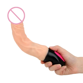 Bendable Sex Toys for Woman 12 Mode Realistic Dildo Vibrator Heating Female Masturbation Flexible Soft Silicone Vagina Massager 3