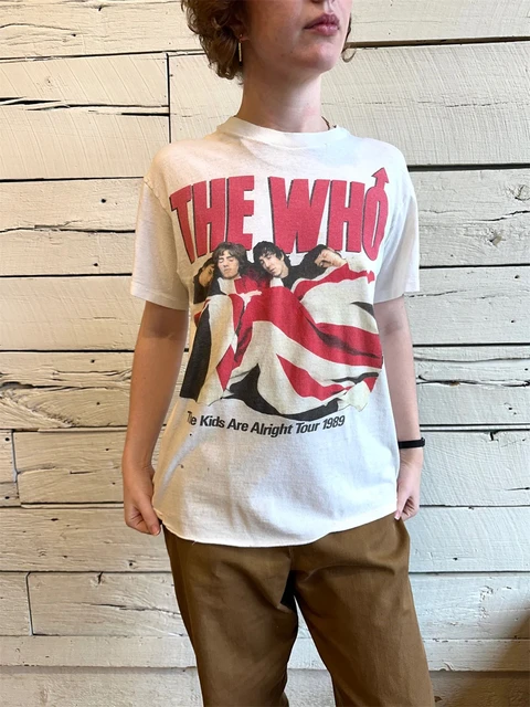 VINTAGE - 【1989】 The who THE KIDS ARE ALRIGHT TOUR White Vintage T-Shirt - The Who The Kids Are Alright Tour