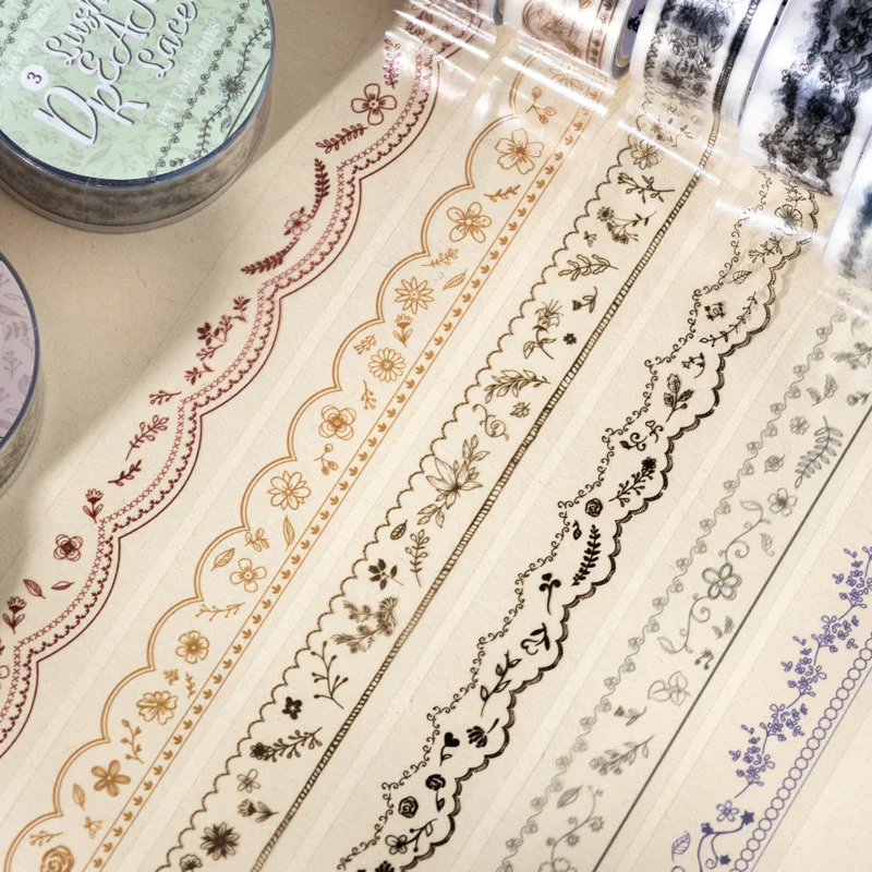1pcs/1lot 장 접착 테이프 팬시 드림 프린지 다이어리 마스킹 정크 저널 스크랩북 스티커 종이 일본어