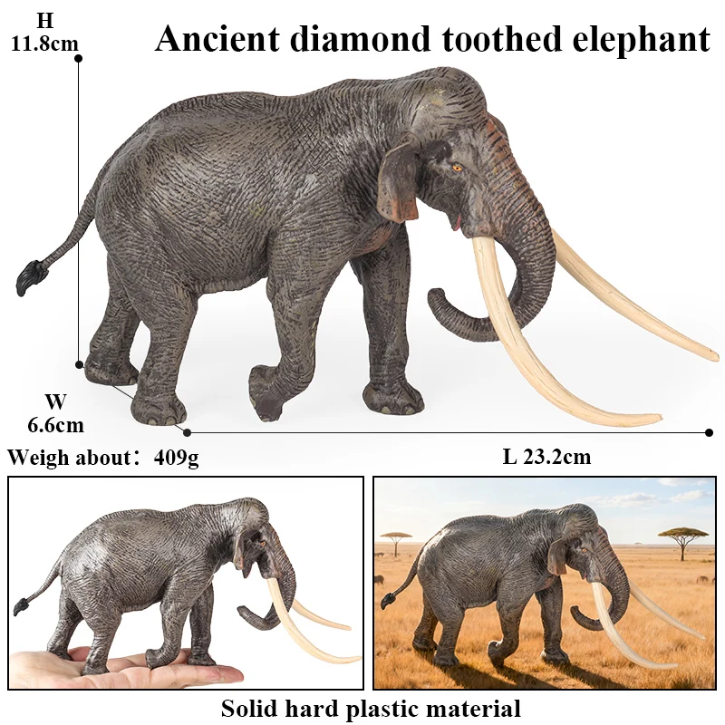 Oenux African Wild Animals Elephant Model Simulation Big Mammoth