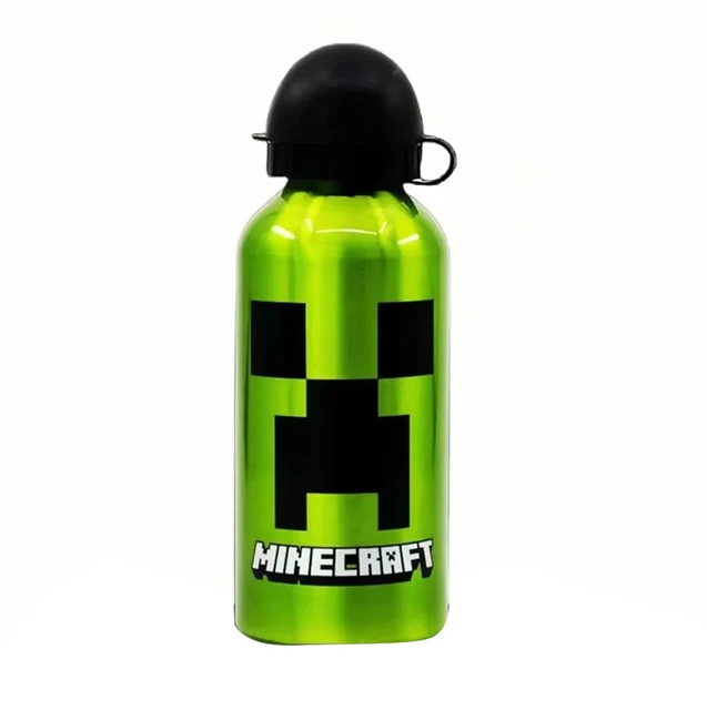 Minecraft borraccia riutilizzabile in alluminio resistente per bambini  borraccia da viaggio 400ml 