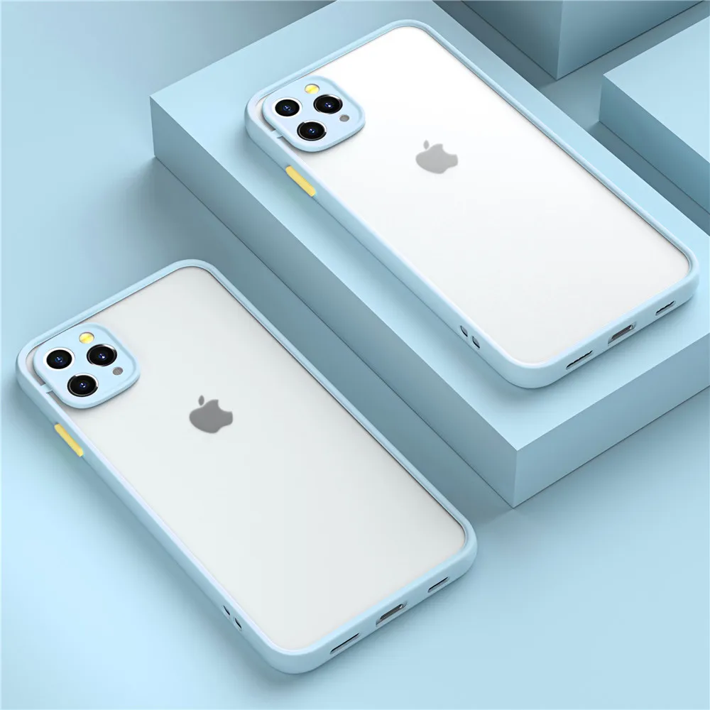 thumbnail image 1 of Funda de lujo a prueba de golpes para iPhone, carcasa dura de silicona transparente para iPhone 13, 14, 15, 12, 11 Pro, Xs Max, X, XR, 8, 7 Plus, SE mini, 1 of 5