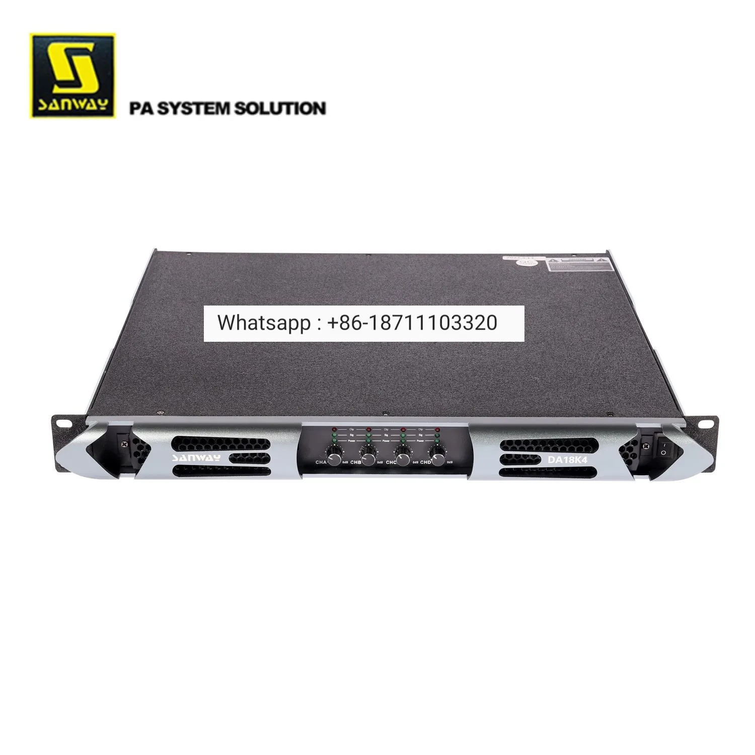 DA18K4 4 Channel 18000W High Power Class D Professional Amplifier for Line Array System