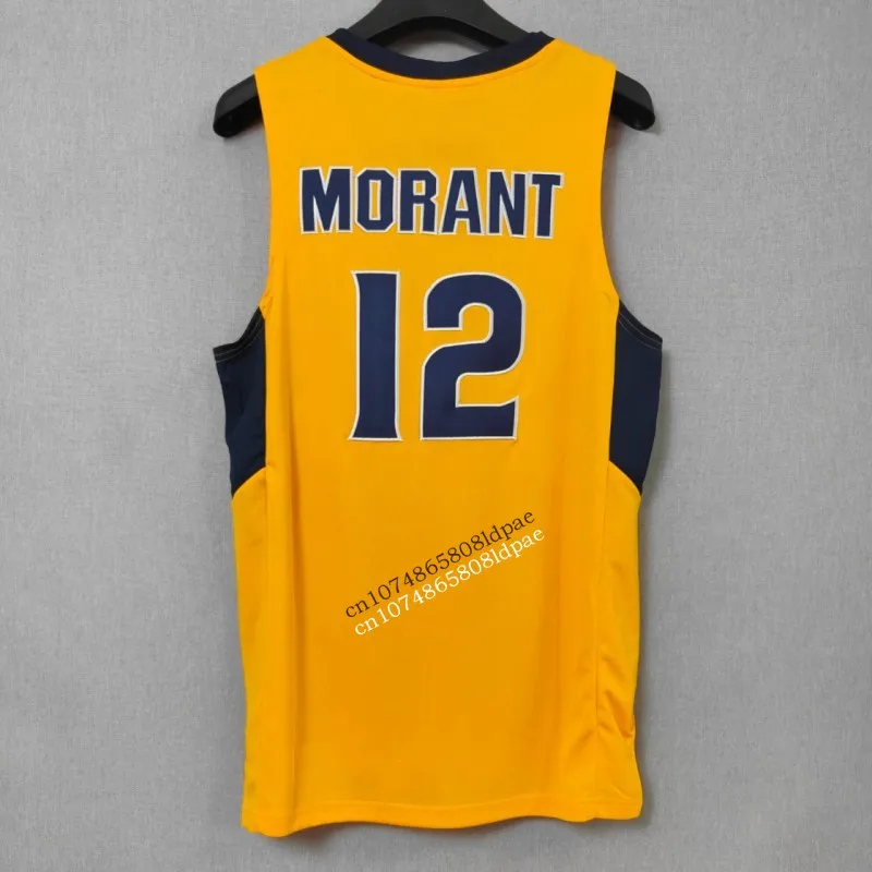 Basketball Jersey Men Oversize 12 Ja Morant Murray State Embroidery Sewing Breathable Athletics Sport Street Hip Hop Sportswear