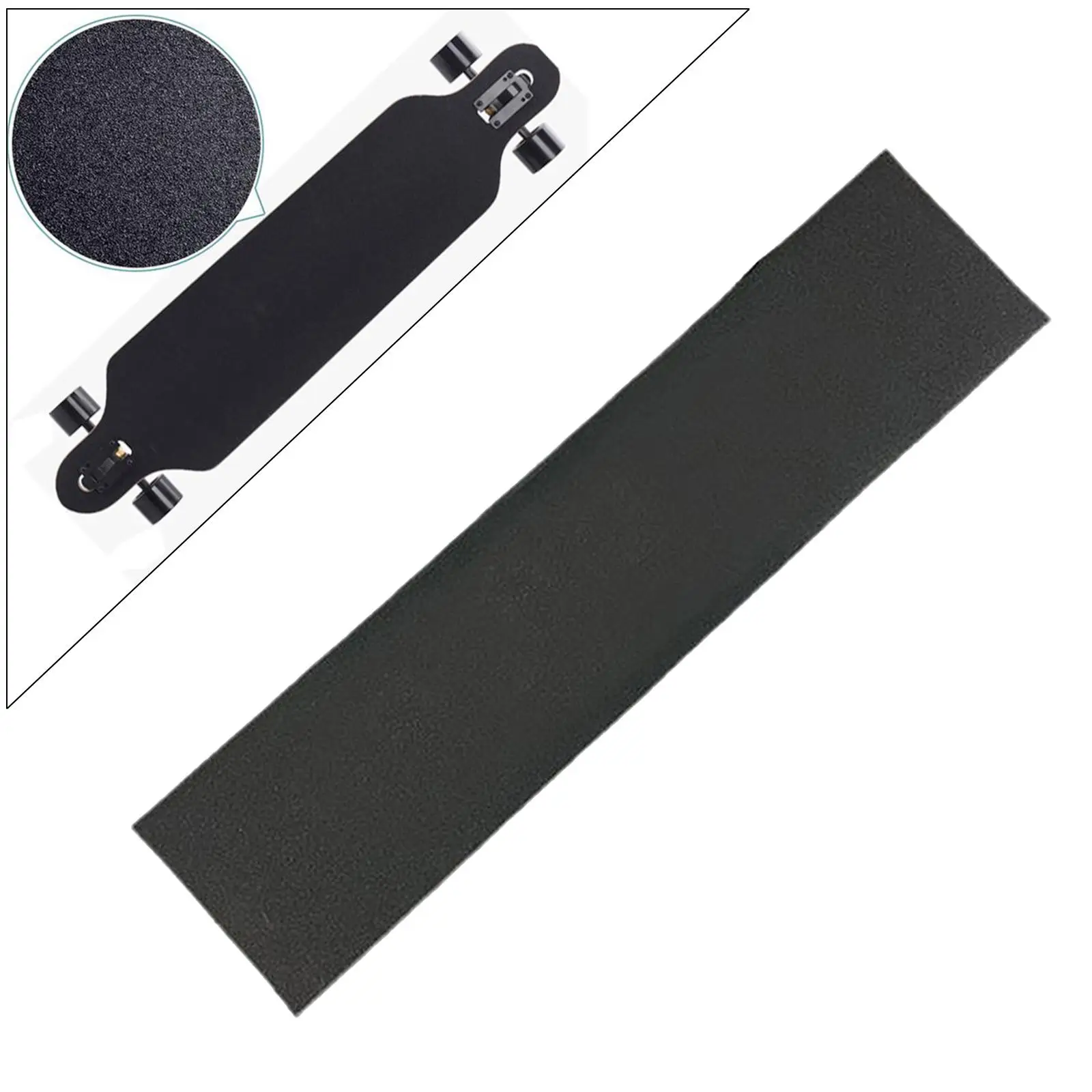 Skateboard Grip Tape Anti-Skid Longerboard Sandpaper Scooter Scrub Stickers Bubble Free Skating Board Griptape Sheet Black skateboard sandpaper,skateboard grip tape