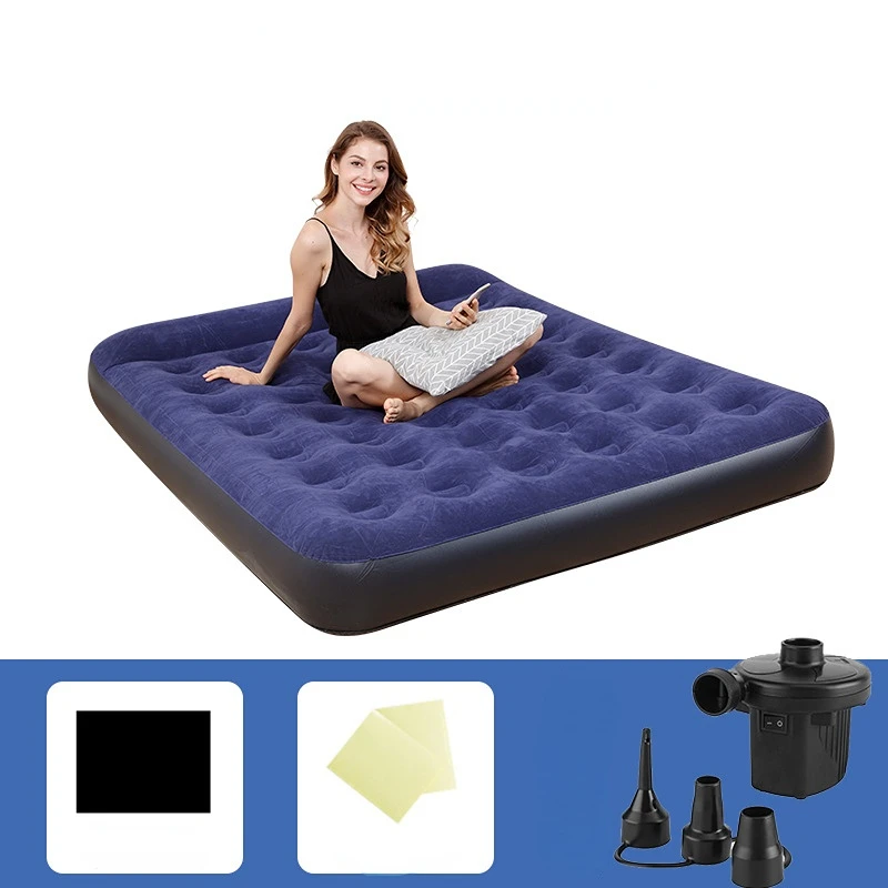 1-2 Person Automaitc Inflatable Mattress Indoor Outdoor Air Cushion Car Sleeping Bed Camping Folding Portable Mat Beach Pad