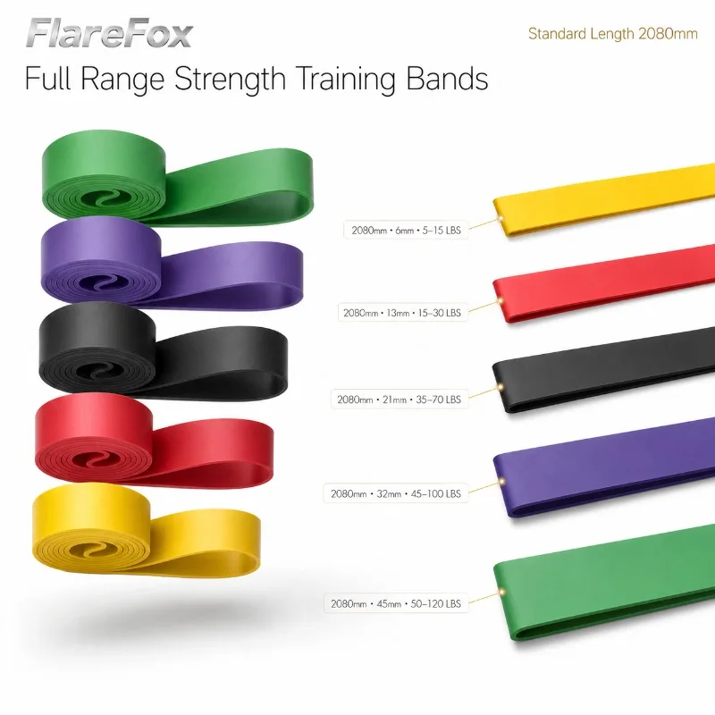 Resistance Bands for Home Yoga and Gym Workouts - Elastic Exercise and Bodybuilding Accessory