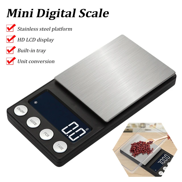 Balance électronique numérique LCD portable, balance industrielle de  précision pour cuisine, balance à bijoux, 0.01G, 1000G - AliExpress