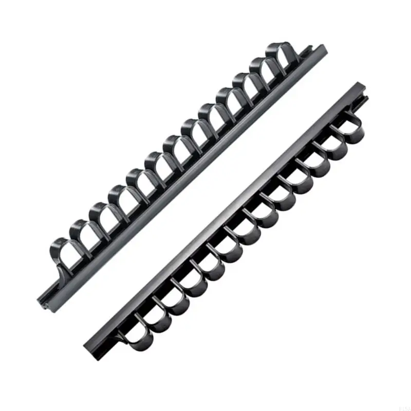 E15A 5Pcs Screwdriver Wrench Organizer Plastic Rail Wrench Hanger Hand Tool Holder for Organization Wall Mount Rack