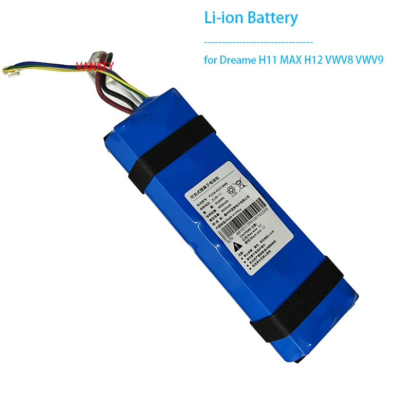 Batteria Al Litio Da 12800 MAh Compatibile Con Dreame H10 H11 H11max Batteria Al Litio Da 12800 MAh Compatibile Con Dreame H10 H11 H11max