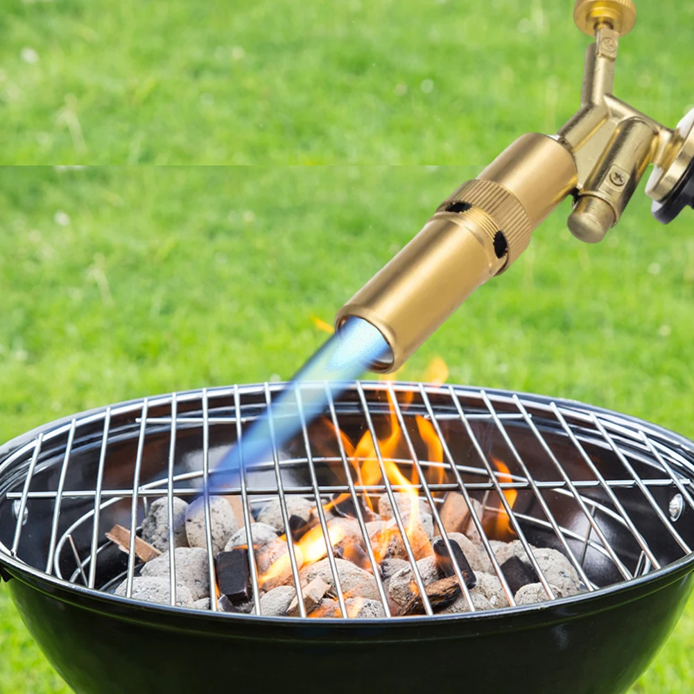 Portable Welding Gas Torch Flame Butane Burner Adjustable BBQ - Main Image