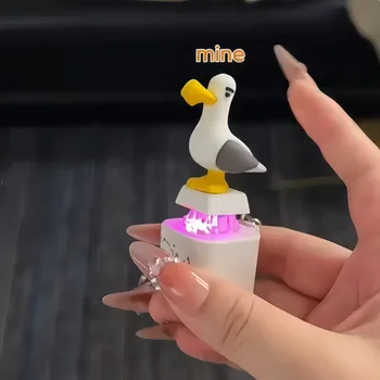 Mine Seagull Keycap Keychain Luminous Sounding Stress Relief Creative Fidget Toy Portable Electronic Pendant For Adult 1