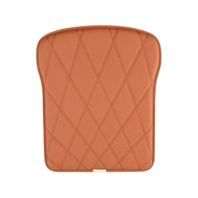 Nappa Leather Breathable Non-Slip Car Seat Cushion - All-Season Comfort