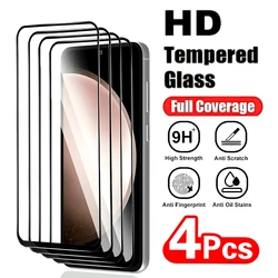 4 - Pack HD Clear Full Screen Tempered Glass Protector - 9H Hardness - Galaxy S25 Edge