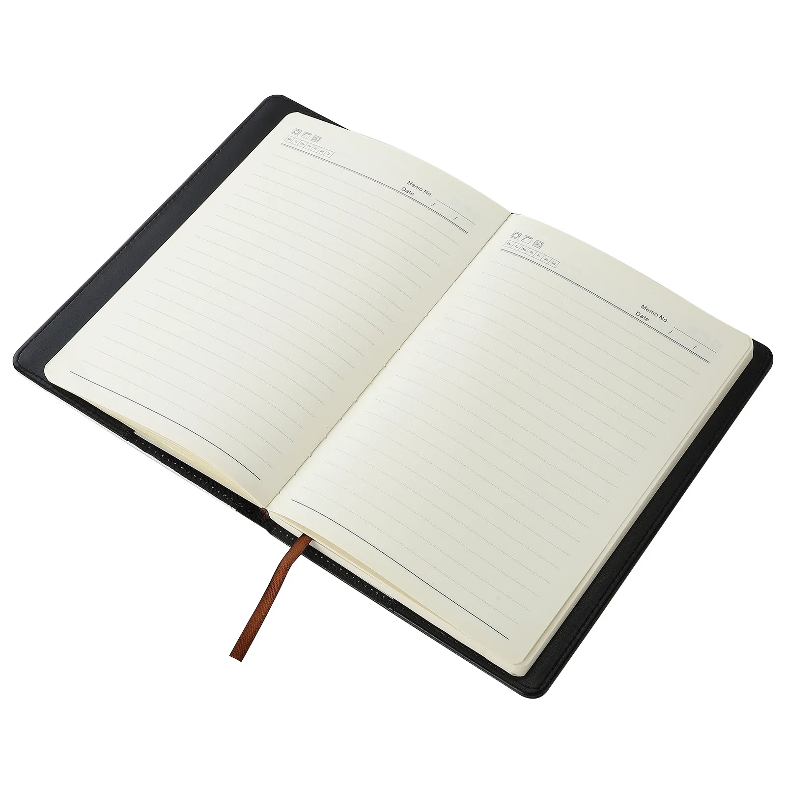 PU Notebook Sublimation Blank Black/White Note Book A5 A6 Leather Cover Business Notepad School Supplies For Heat Transfer Print
