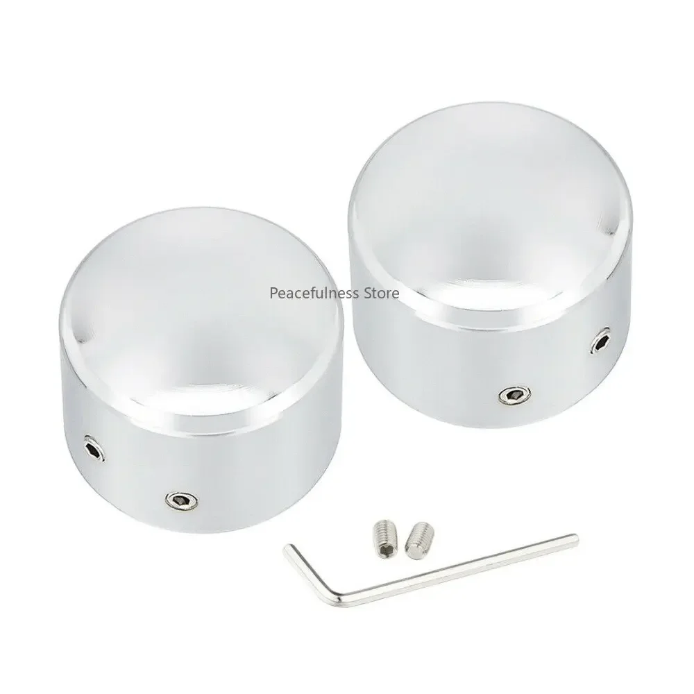 a pair Motorcycle modification accessories Front axle screw cap CNC aluminum front axle cover Wheel Decorative cover