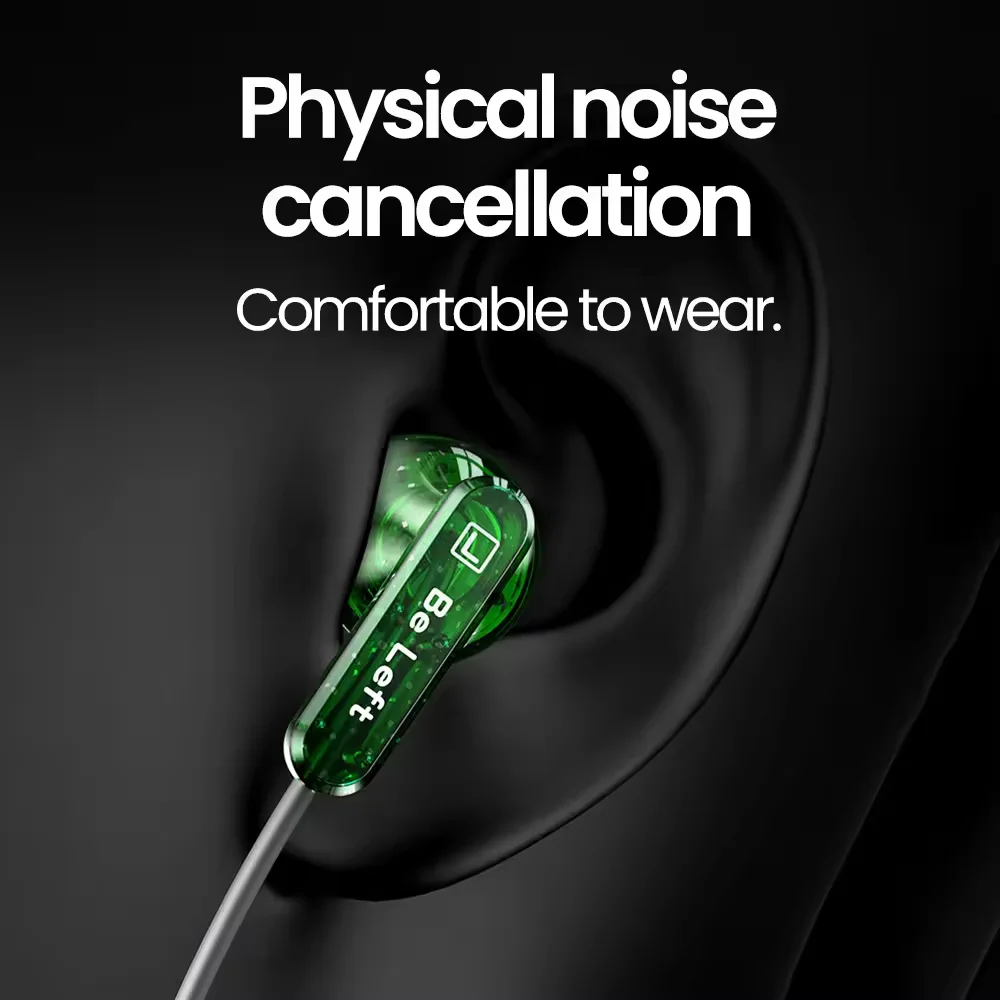 Enhanced Type C In-Ear Headphones with Surround Sound and Wired Control
