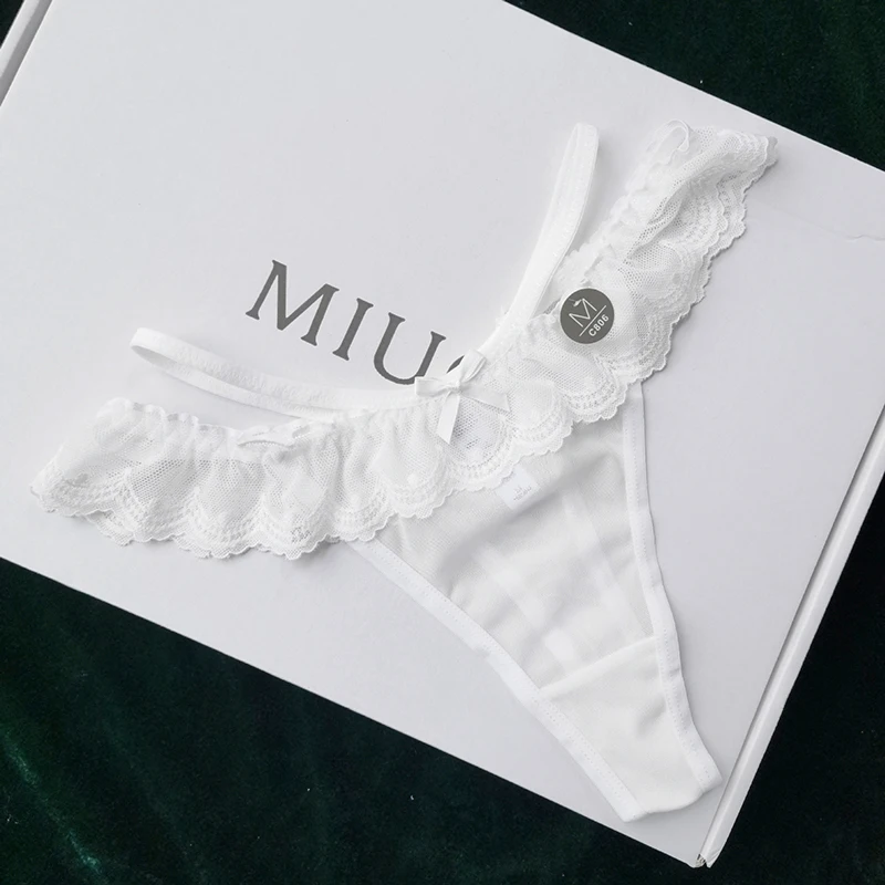 Sexy Women G-string Hollow Out Seamless Perspective Panties Low Waist Thongs Underwear Girls See-Through Intimates Soft Lingerie