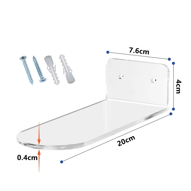 6 Pack Floating Shoe Shelves,Acrylic Wall Mounted Shoe Display Shelves,For Display Collectible Shoe&Sneaker 2