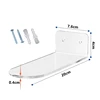 6 Pack Floating Shoe Shelves,Acrylic Wall Mounted Shoe Display Shelves,For Display Collectible Shoe&Sneaker 2