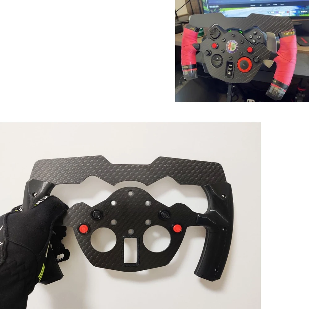 

Гоночное имитационное рулевое колесо «сделай сам» для Logitech G29 G923To F1 GT, рулевое колесо из настоящего углеродного волокна
