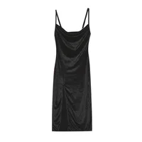 2024 woman European American Dresses style women’s clothing 2024 new spring summer fashion sexy slim fit slit suspender dress