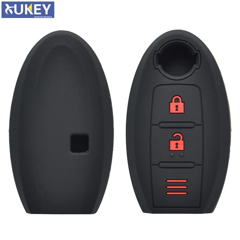 Silicone Remote Key Case Fob Shell Cover For Nissan Qashqai Pulsar March 370Z Micra Juke Note Tiida Wingroad NV200 Leaf Cube