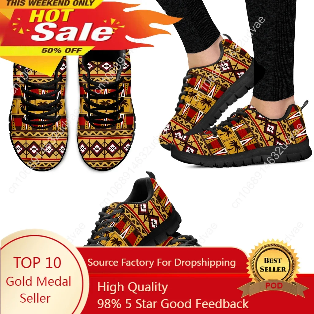 

Tribal African Pattern Women Casual Sneaker Comfort Lightweight Flat Shoes New Style Footwear Zapatos Lace Up Mujer