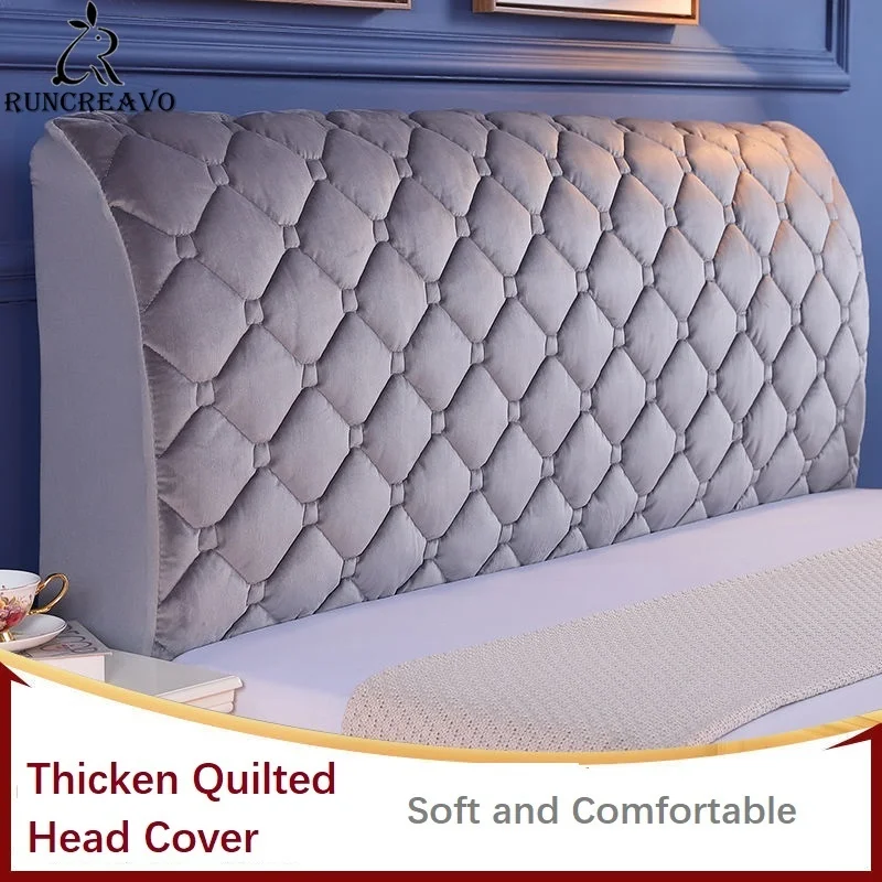 Thicken Plush Quilted Head Cover King Queen Size Allinclusive