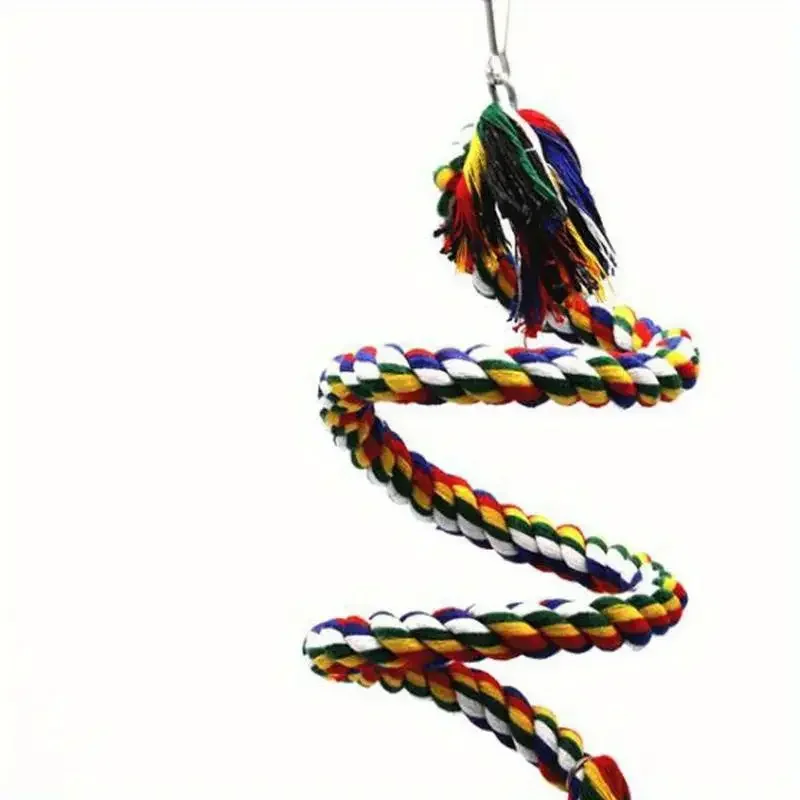 Braided Rope Hanging Bird Toy 5