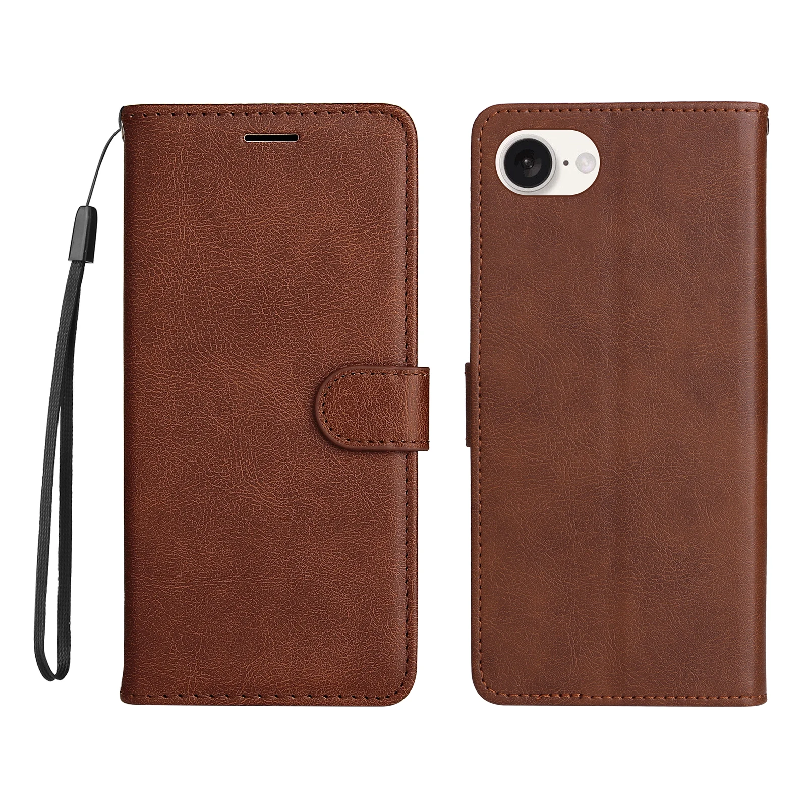 Leather Flip Wallet Phone Case with Stand and Card Holder - Protective Cover