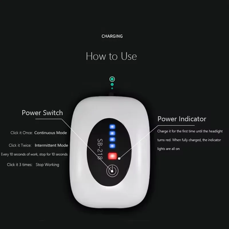 Aquarium air pump 4800mAh Aquarium Oxygen Air Pump Compressor Fish Tank USB Charging Small Portable Exhaust Ultra Silent Indoor Outdoor Fishing