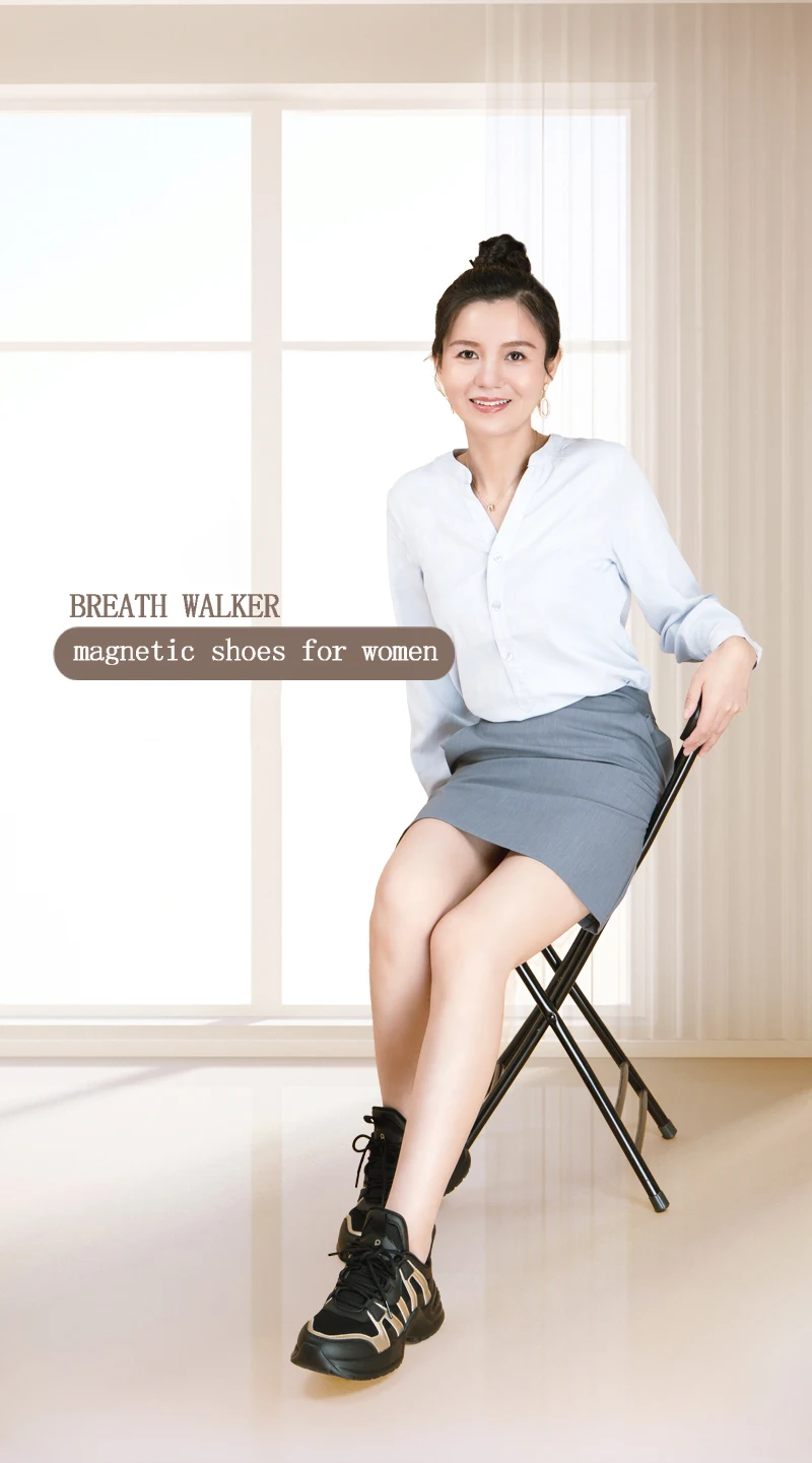 BREATH WALKER Sneakers Shoes for Women Summer Breathable  Running Health High Quality Fashion Unisex Light Athletic Masage Shoes