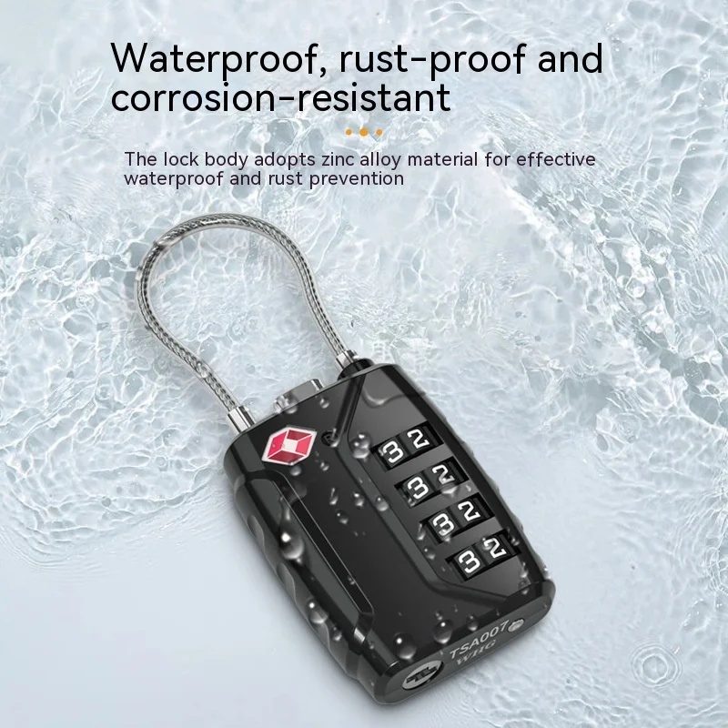 Cadeado Codificado De Liga De Zinco Para Manter A Combinação