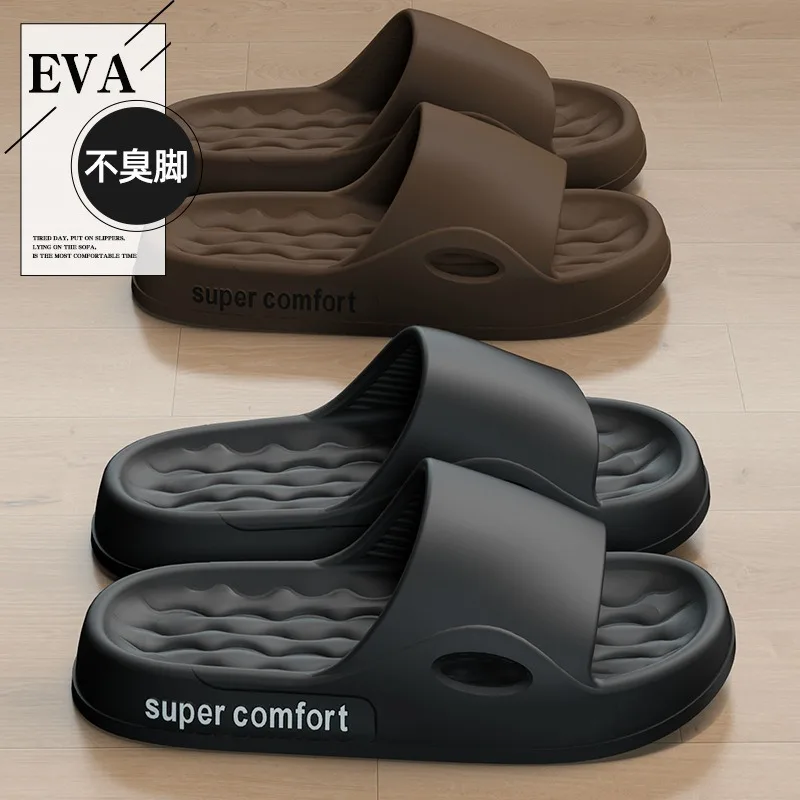 Fashion Men's Summer Ligtweight EVA Indoor Home Sandals Slippers Shoes Men Slippers Outdoor Students Women Comfortable Slides — view 4