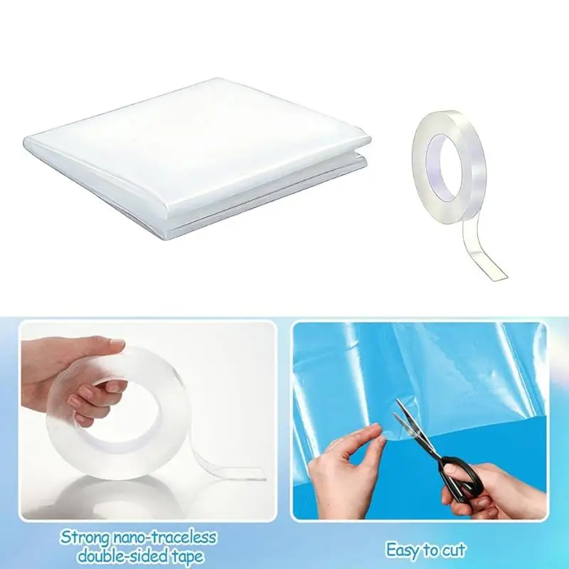 양면 테이프가 있는 자동차 창 덮개 필름 쉬운 설치 PVC 필름