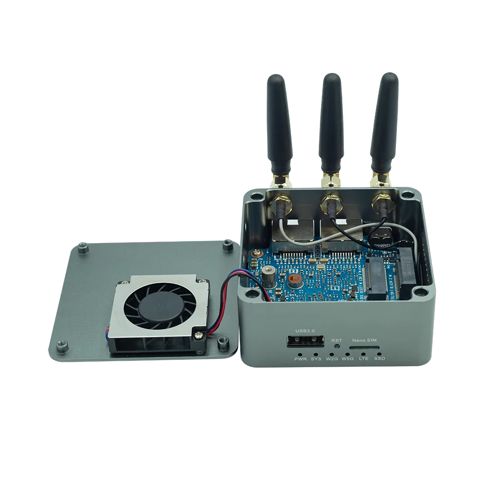Metal case for Banana Pi BPI-R3 Mini Router Board / BPI-WIFI 6 Mini Board