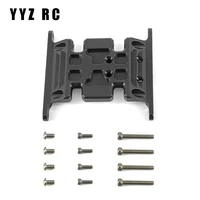 Chassis Gearbox Mount Transmission Holder Skid Plate Metal For Axial Scx10 Upgrade Parts Rc Crawler Car Accessories 1/10 Scale 1