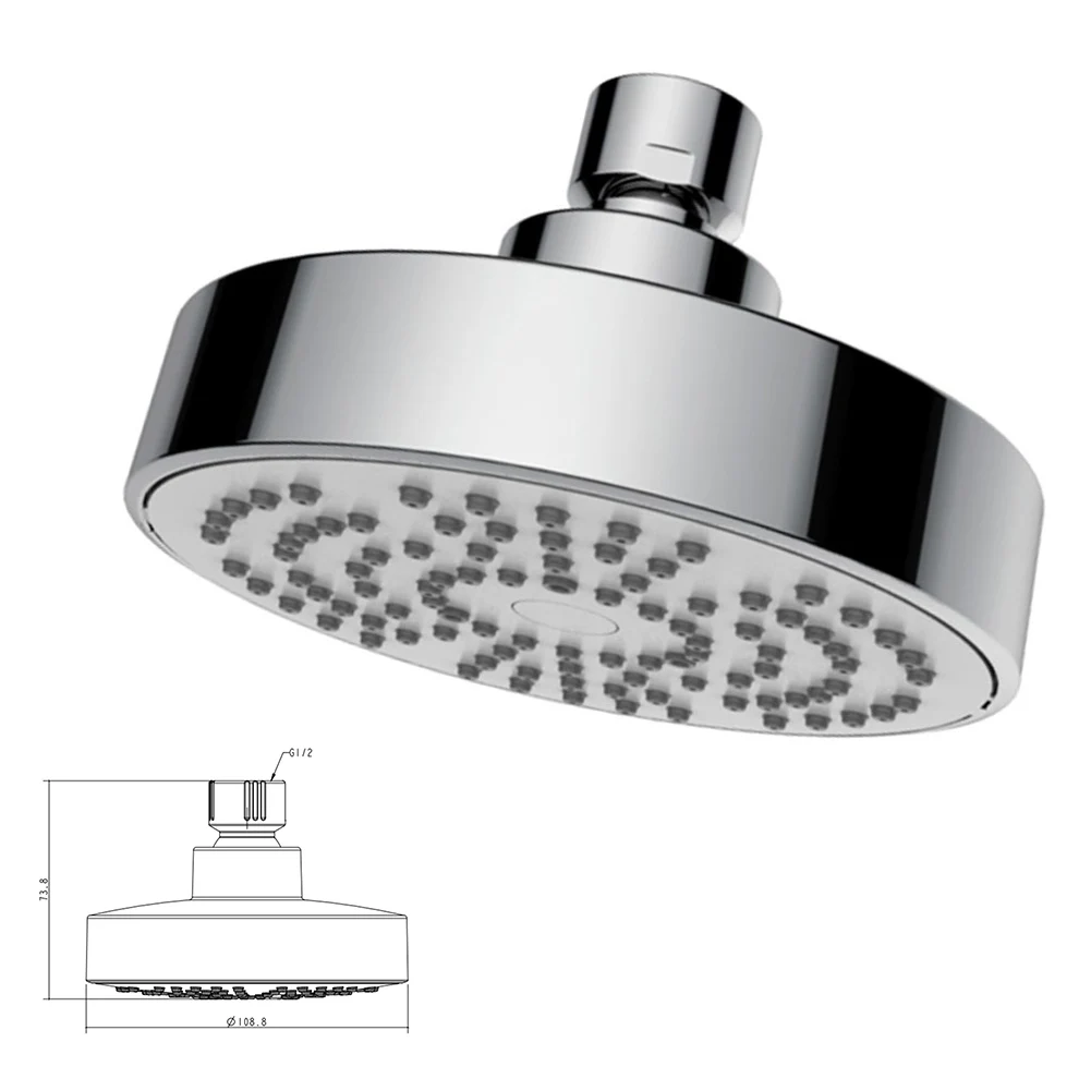 

5 Modes Adjustable Water Flowing Shower Head Top Spray Head High Pressure Shower Head Water Heater Pressurized Shower Nozzle