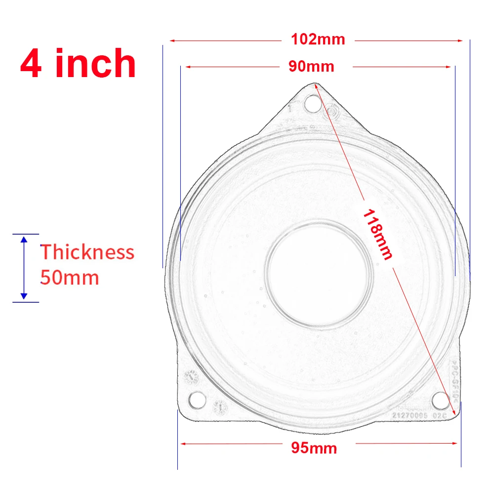 BMW F30 F20 F10 G20 G01 미드레인지 스피커, BMW G30 F48 F34 3GT F23 X1 X2 X3 전후 도어용 4.5인치(4인치) 라우드 스피커